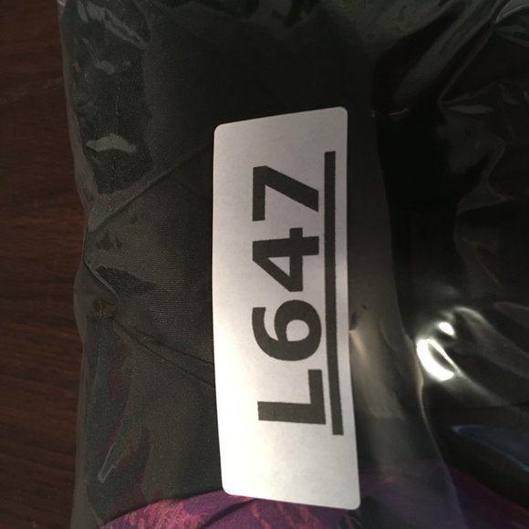 East 5th Top 1X Blouse Chiffon Button Front Smocked Short Sleeve Purple Office - Picture 10 of 10